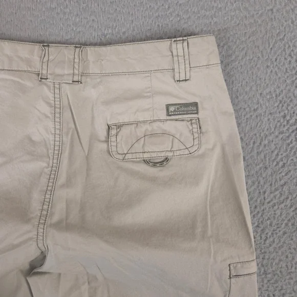 LOT OF 2 Columbia Pants Women 6 Medium Green Tan Cargo Cotton Hiking Straight - Picture 16 of 16